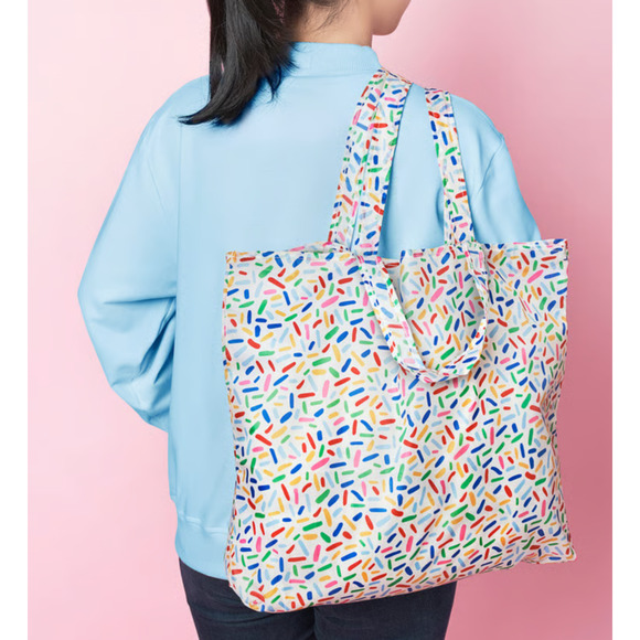 IKEA SKYNKE Shopping Bag Multicolor Sprinkles 17 ¾x14 ¼" Cute Tote New! Reusable - Picture 3 of 4